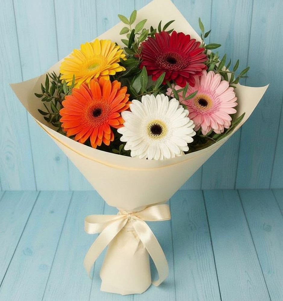 Букет цветов из: Герберы в Кореновске