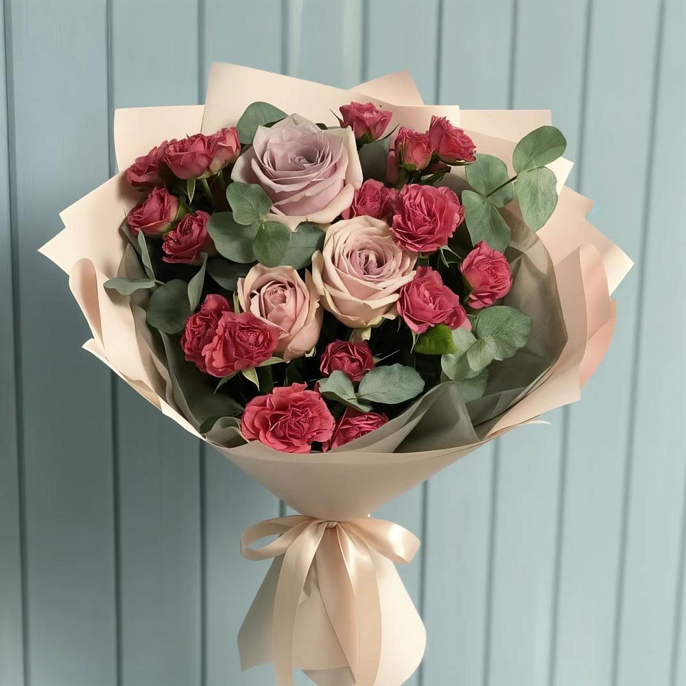 Букет цветов из: Гвоздики и Розы в Кореновске