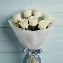Букет 7 Белых роз Эдлесс Лав #REPLACE_PRED# Кореновске