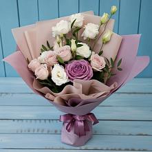 Букет цветов из:  Розы и Лизиантусы в Кореновске