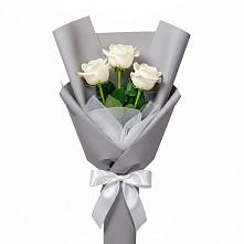 Букет 3 белые розы #REPLACE_PRED# Кореновске