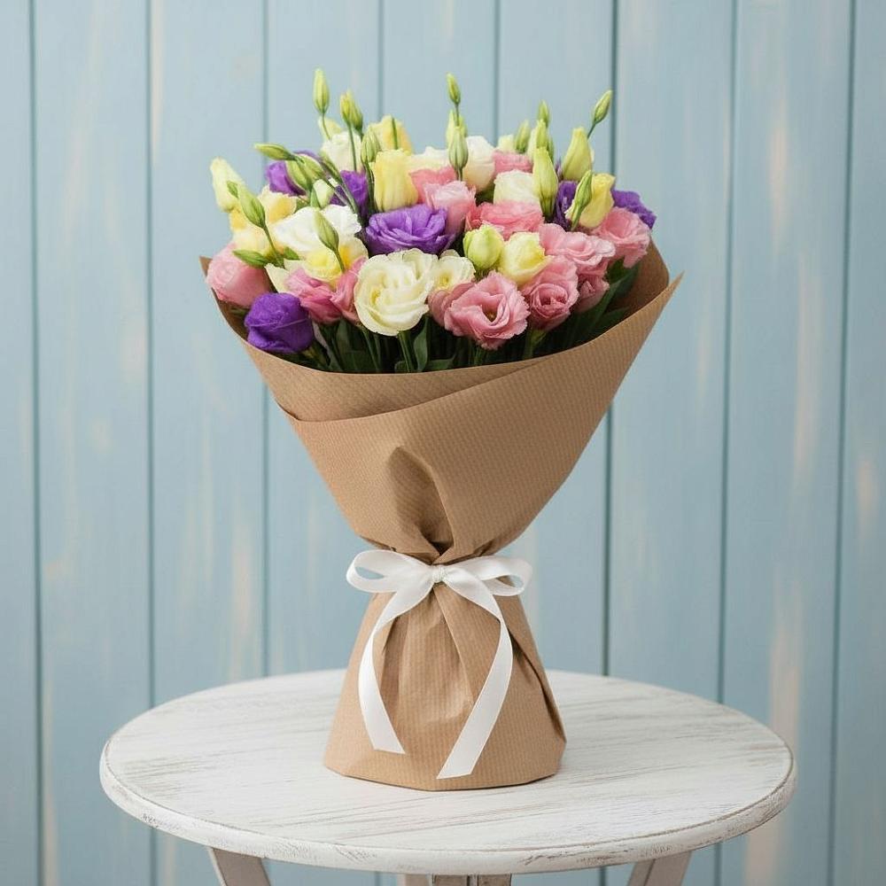 Букет цветов из: Лизиантусы в Кореновске