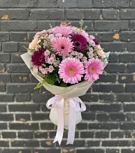 Букет цветов из:  Герберы и Хризантемы в Кореновске