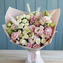 Букет цветов из:  Альстромерии и Розы #REPLACE_PRED# Кореновске