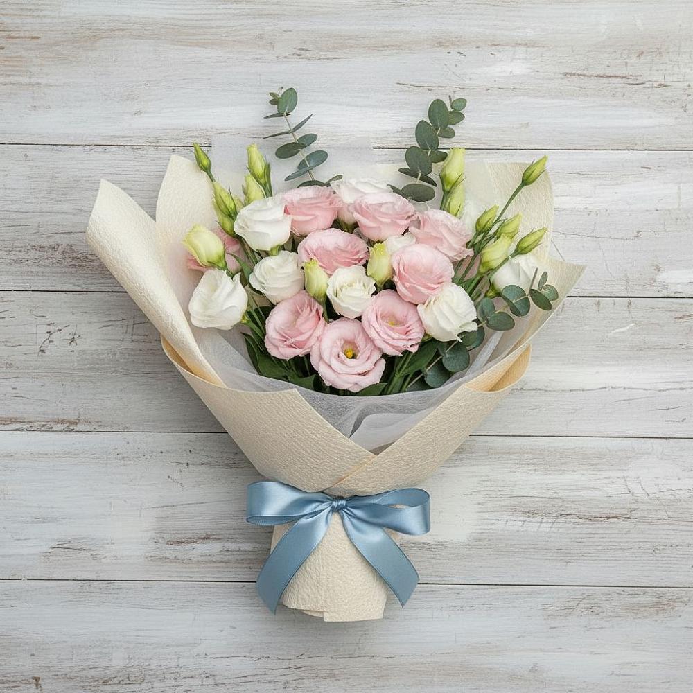 Букет цветов из: Лизиантусы в Кореновске